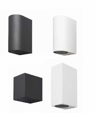 Aplique 2-1 x Gu-10 aluminio