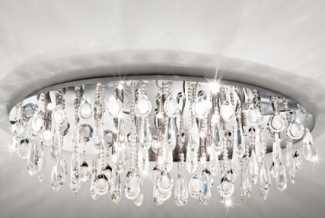 Plafon de strass OVOLO almendra