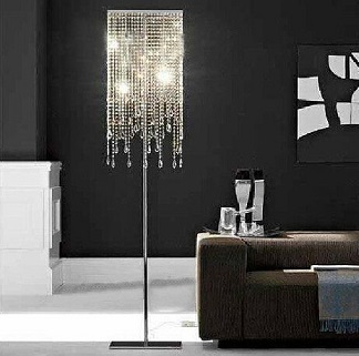 Lampara de pie Led de cristal LASERSTRASS