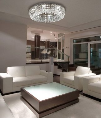 Plafon de cristal de strass OLIMPO